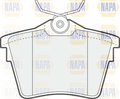 NAPA PBP7040 - Гальмівні колодки, дискові гальма avtolavka.club