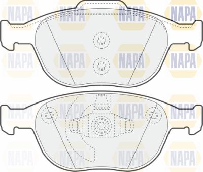 NAPA PBP7058 - Гальмівні колодки, дискові гальма avtolavka.club