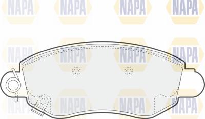 NAPA PBP7053 - Гальмівні колодки, дискові гальма avtolavka.club