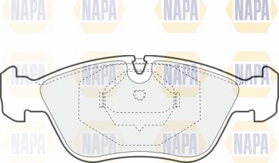 NAPA PBP7006 - Гальмівні колодки, дискові гальма avtolavka.club