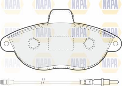 NAPA PBP7012 - Гальмівні колодки, дискові гальма avtolavka.club