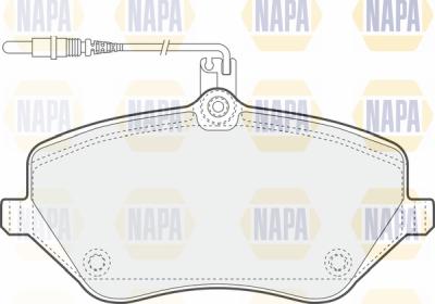 NAPA PBP7028 - Гальмівні колодки, дискові гальма avtolavka.club