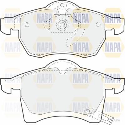 NAPA PBP7072 - Гальмівні колодки, дискові гальма avtolavka.club