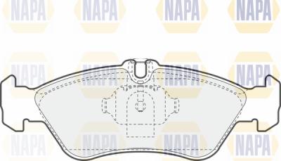 NAPA PBP7140 - Гальмівні колодки, дискові гальма avtolavka.club