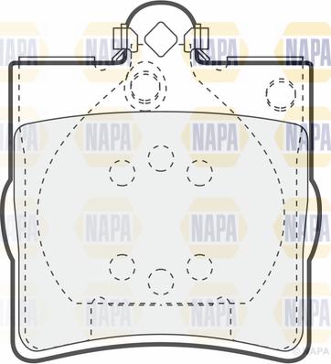 NAPA PBP7156 - Гальмівні колодки, дискові гальма avtolavka.club