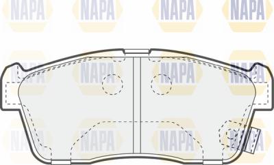 NAPA PBP7164 - Гальмівні колодки, дискові гальма avtolavka.club