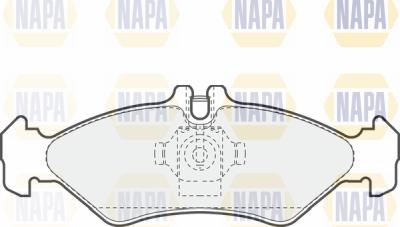 NAPA PBP7114 - Гальмівні колодки, дискові гальма avtolavka.club
