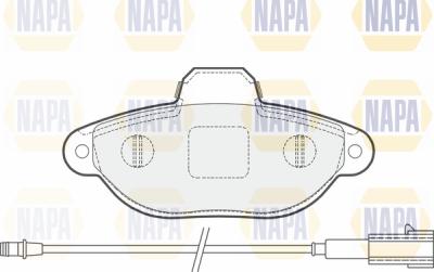 NAPA PBP7182 - Гальмівні колодки, дискові гальма avtolavka.club