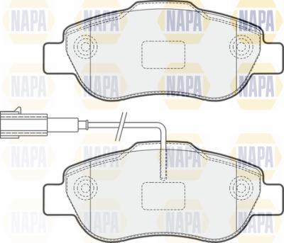 NAPA PBP7187 - Гальмівні колодки, дискові гальма avtolavka.club