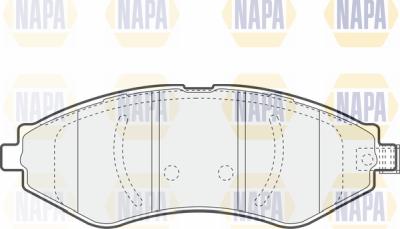 NAPA PBP7126 - Гальмівні колодки, дискові гальма avtolavka.club
