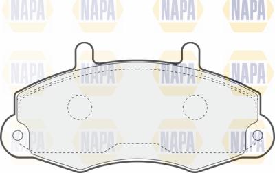 NAPA PBP7121 - Гальмівні колодки, дискові гальма avtolavka.club