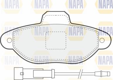 NAPA PBP7122 - Гальмівні колодки, дискові гальма avtolavka.club