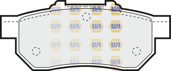 NAPA PBP7393 - Гальмівні колодки, дискові гальма avtolavka.club