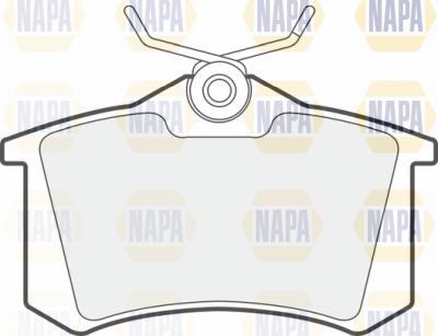 NAPA PBP7397 - Гальмівні колодки, дискові гальма avtolavka.club