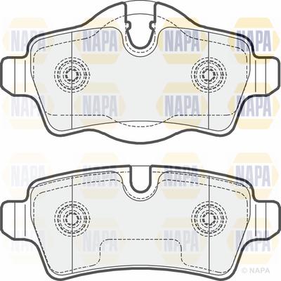 NAPA PBP7353 - Гальмівні колодки, дискові гальма avtolavka.club