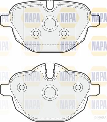 NAPA PBP7352 - Гальмівні колодки, дискові гальма avtolavka.club