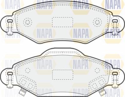 NAPA PBP7365 - Гальмівні колодки, дискові гальма avtolavka.club