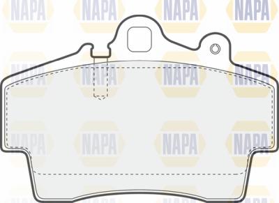 NAPA PBP7361 - Гальмівні колодки, дискові гальма avtolavka.club