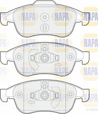 NAPA PBP7305 - Гальмівні колодки, дискові гальма avtolavka.club