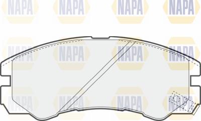 NAPA PBP7306 - Гальмівні колодки, дискові гальма avtolavka.club