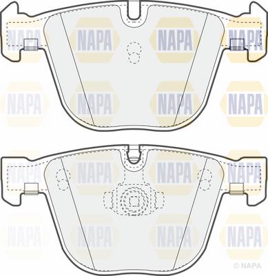 NAPA PBP7314 - Гальмівні колодки, дискові гальма avtolavka.club