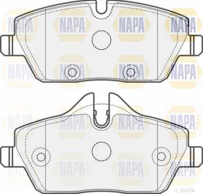 NAPA PBP7312 - Гальмівні колодки, дискові гальма avtolavka.club