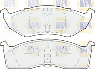 NAPA PBP7380 - Гальмівні колодки, дискові гальма avtolavka.club