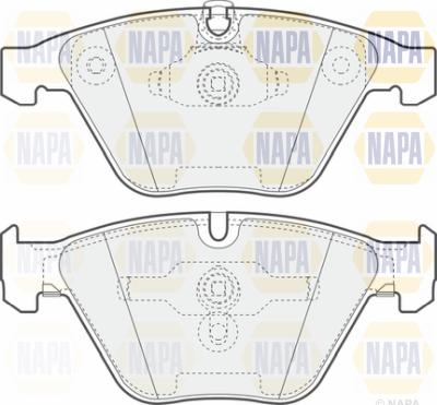 NAPA PBP7321 - Гальмівні колодки, дискові гальма avtolavka.club