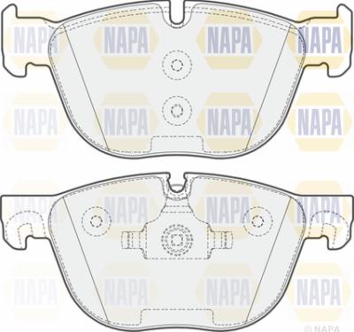 NAPA PBP7328 - Гальмівні колодки, дискові гальма avtolavka.club