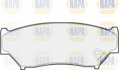 NAPA PBP7299 - Гальмівні колодки, дискові гальма avtolavka.club
