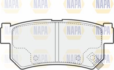 NAPA PBP7297 - Гальмівні колодки, дискові гальма avtolavka.club