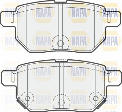 NAPA PBP7255 - Гальмівні колодки, дискові гальма avtolavka.club