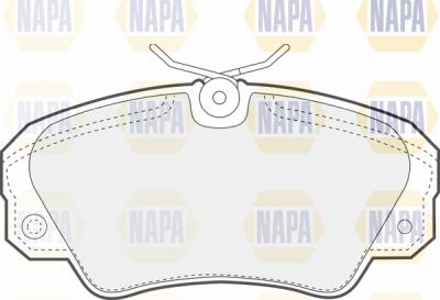 NAPA PBP7205 - Гальмівні колодки, дискові гальма avtolavka.club