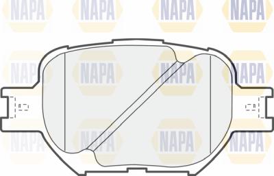 NAPA PBP7227 - Гальмівні колодки, дискові гальма avtolavka.club