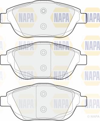 NAPA PBP7275 - Гальмівні колодки, дискові гальма avtolavka.club