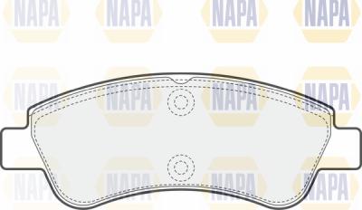 NAPA PBP7276 - Гальмівні колодки, дискові гальма avtolavka.club