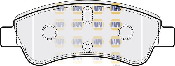 NAPA PBP7278 - Гальмівні колодки, дискові гальма avtolavka.club