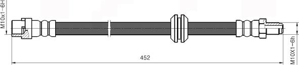 National NBH6001 - Гальмівний шланг avtolavka.club