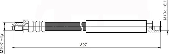 National NBH6035 - Гальмівний шланг avtolavka.club