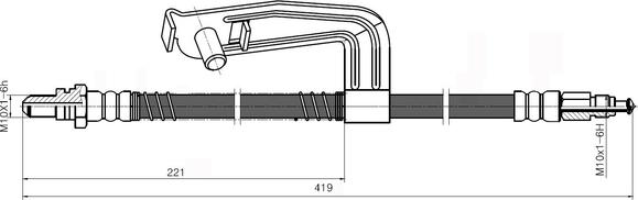 National NBH6025 - Гальмівний шланг avtolavka.club