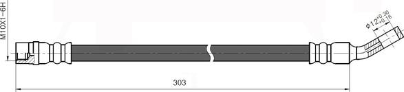 National NBH6074 - Гальмівний шланг avtolavka.club