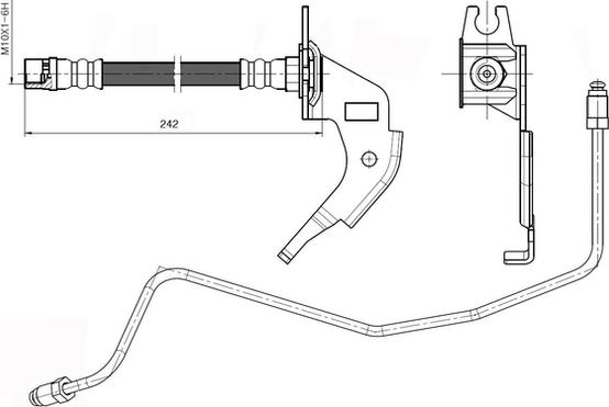 National NBH6070 - Гальмівний шланг avtolavka.club