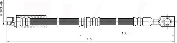 National NBH6072 - Гальмівний шланг avtolavka.club