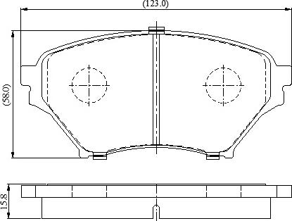 NATIONAL NP3100 - Гальмівні колодки, дискові гальма avtolavka.club