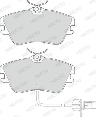 Necto FD6949V - Гальмівні колодки, дискові гальма avtolavka.club