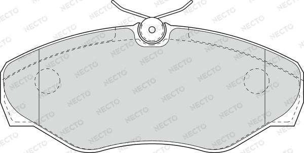 Necto FD6944A - Гальмівні колодки, дискові гальма avtolavka.club