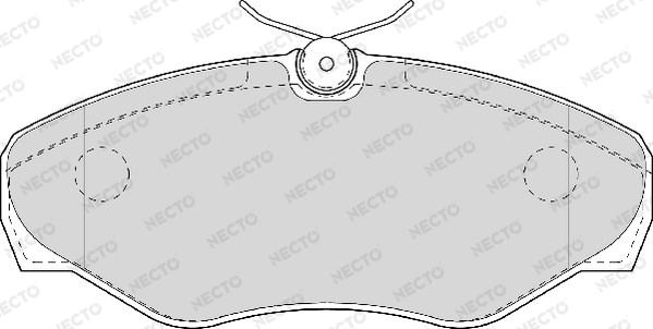 Necto FD6944V - Гальмівні колодки, дискові гальма avtolavka.club