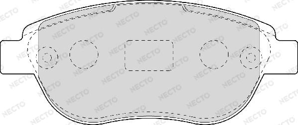 Necto FD6948A - Гальмівні колодки, дискові гальма avtolavka.club