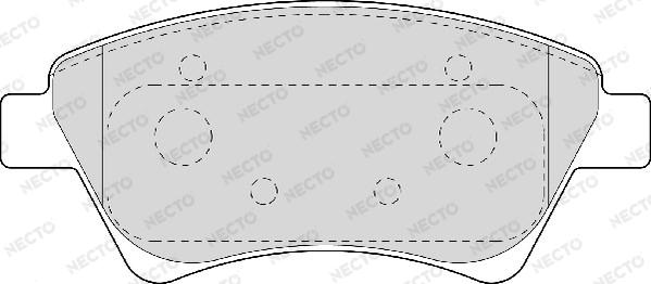 Necto FD6958A - Гальмівні колодки, дискові гальма avtolavka.club