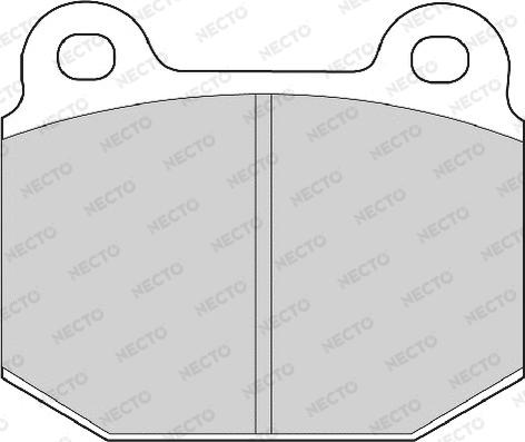 Necto FD6969A - Гальмівні колодки, дискові гальма avtolavka.club